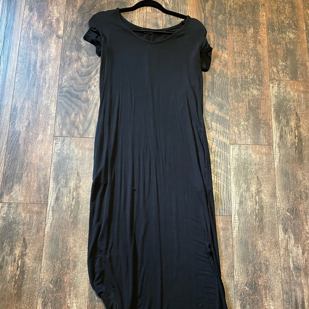 Black maxi dress